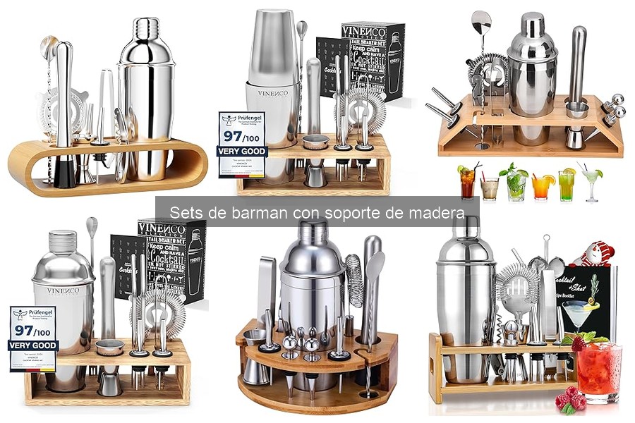 Comparativa: Sets de Barman de Madera vs Acero Inoxidable