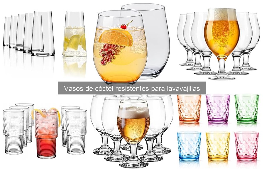 Comparativa: Vasos de cóctel resistentes vs. de vidrio