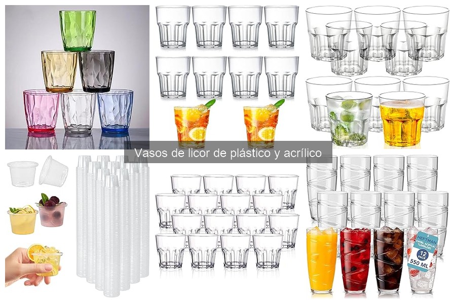 Comparativa: Vasos de plástico vs. vidrio para licor