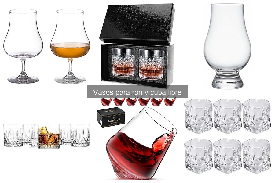Comparativa: Vasos de vidrio vs plástico para ron y cuba libre