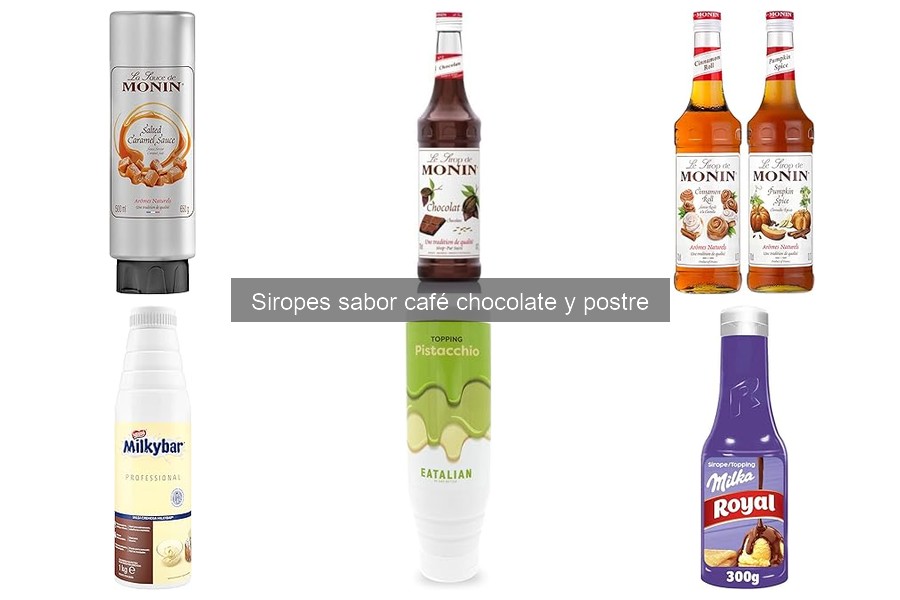 Comprar siropes sabor café y chocolate en línea: mejores opciones