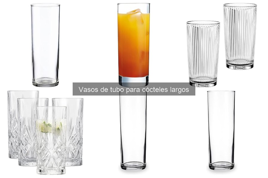 Consejos para mantener tus vasos de tubo para cócteles largos