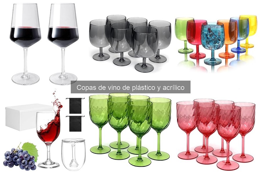 Copas de vino de plástico y acrílico: características y ventajas