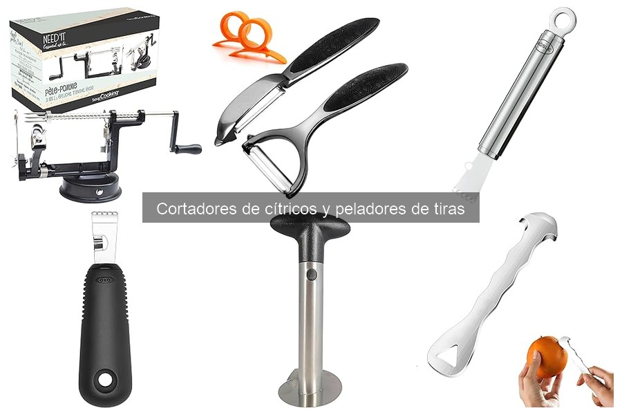 Cortadores de cítricos y peladores de tiras: ¿Qué son?