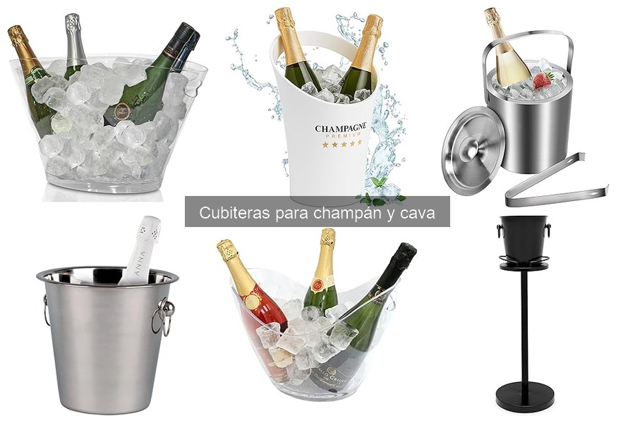 ¿Cuánto tiempo mantiene frío el champán en una cubitera?