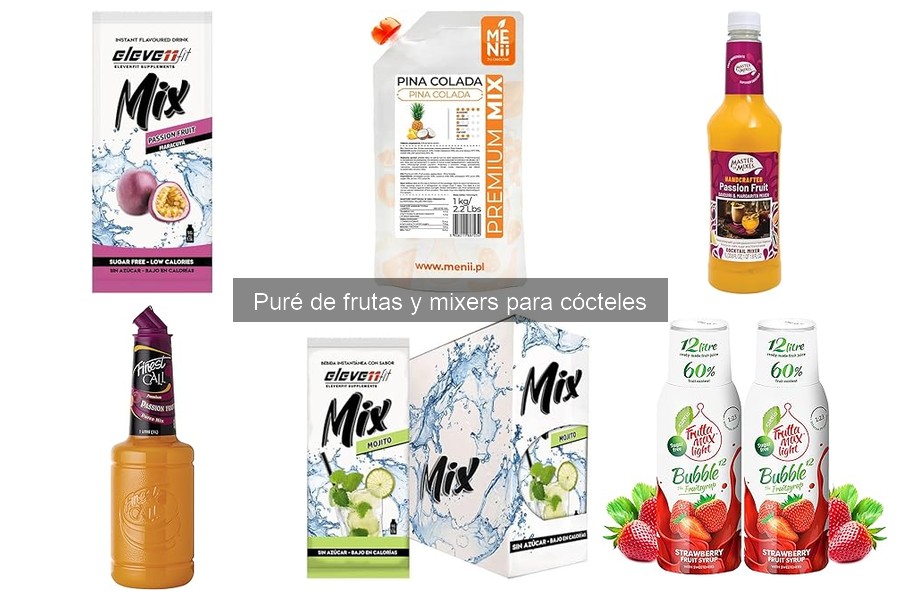 Deliciosas recetas de cócteles con purés de frutas