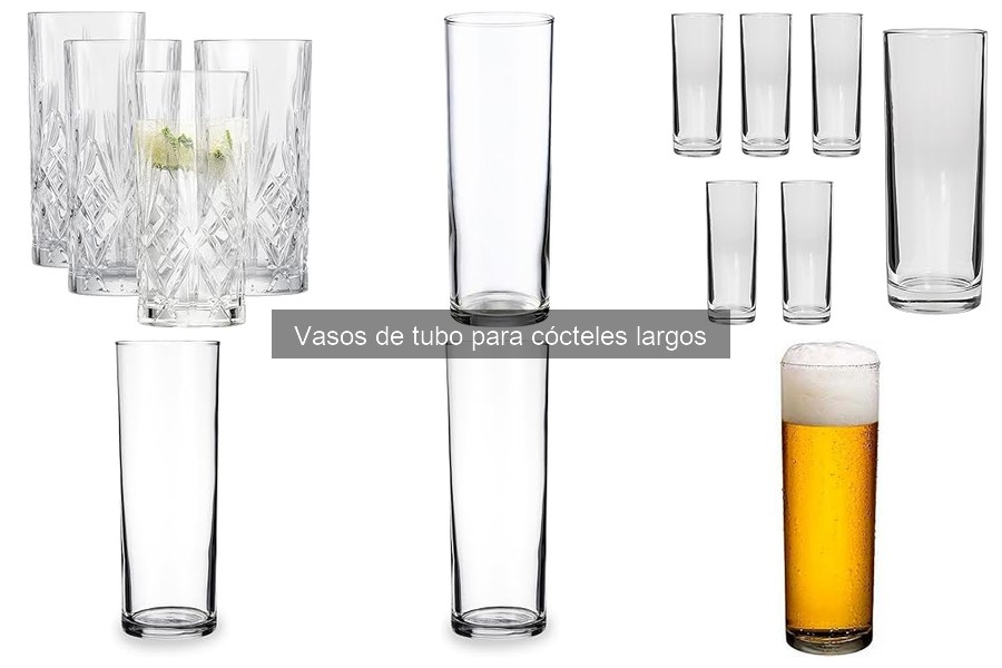 Deliciosos cócteles para servir en vasos de tubo