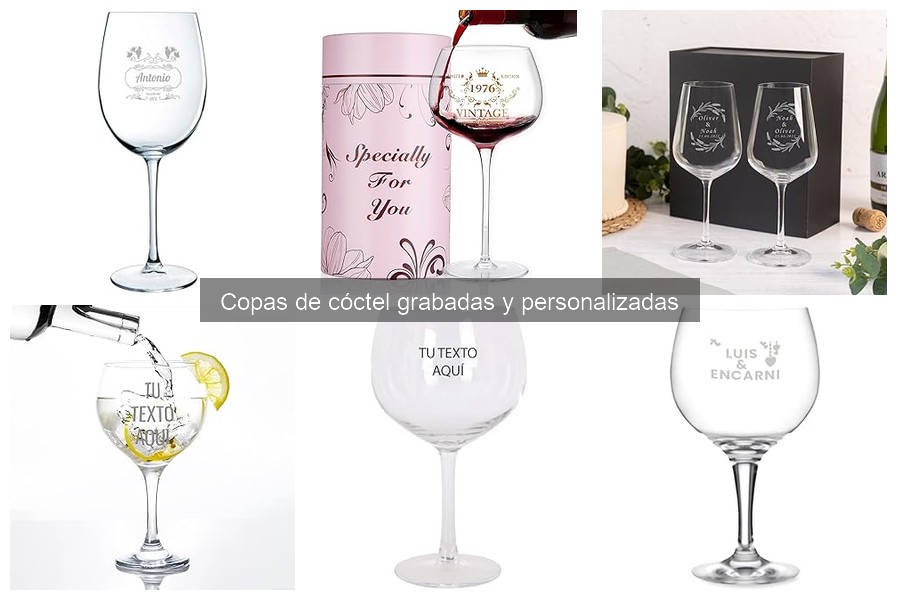 Descubre las Copas de Cóctel Grabadas y Personalizadas
