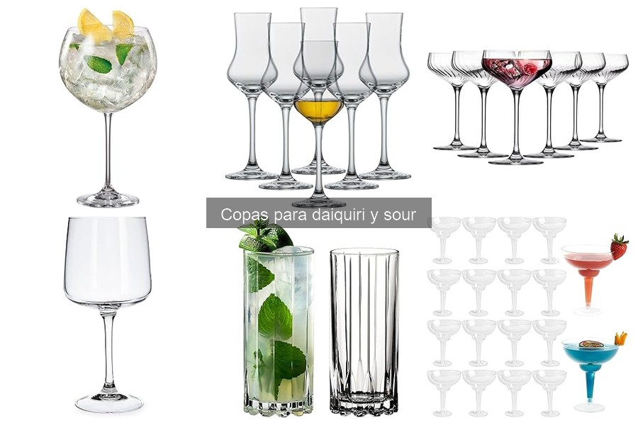 Descubre las copas para daiquiri y sour: características y usos