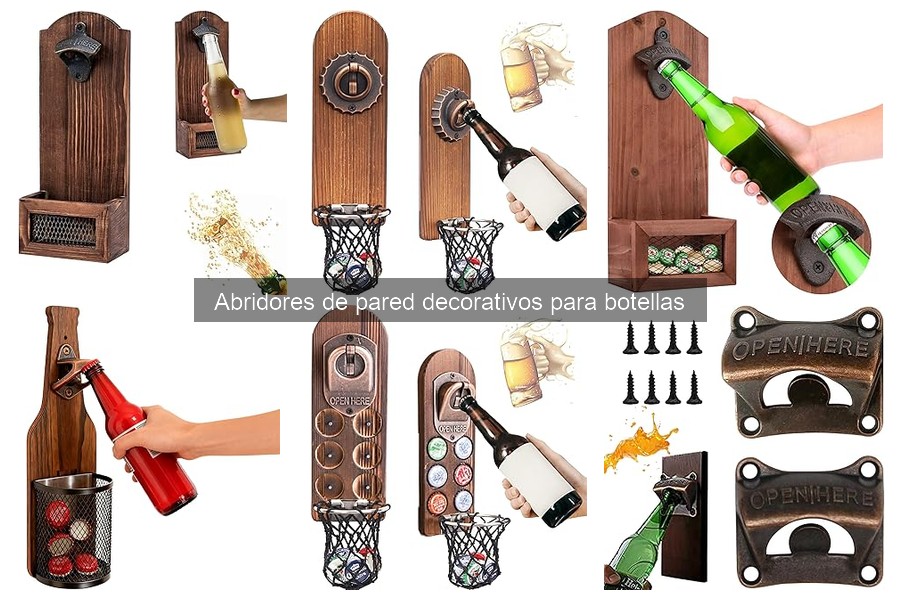 Descubre los mejores abridores de pared decorativos para botellas