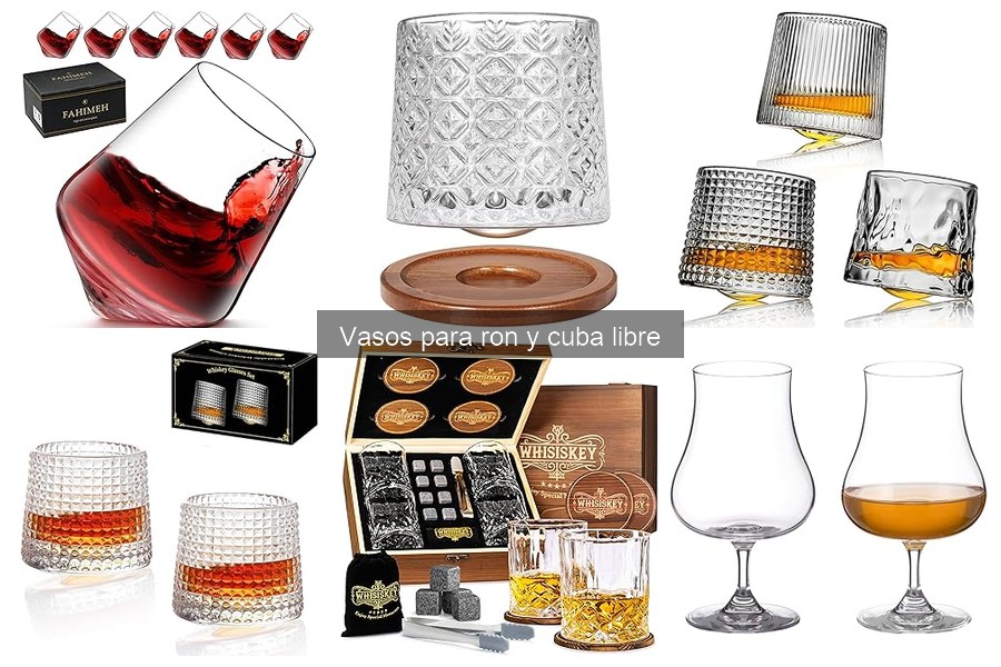 Descubre los vasos ideales para ron y cuba libre