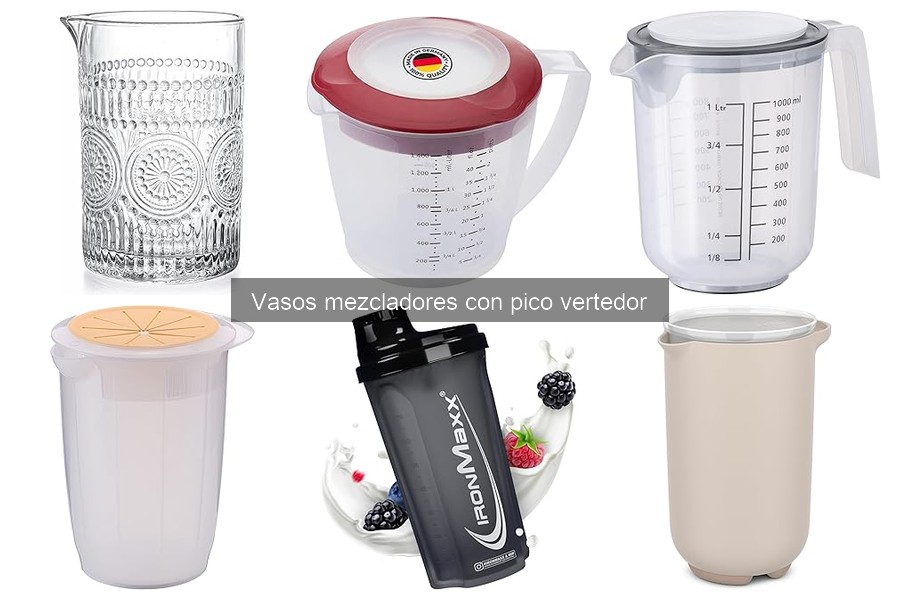 Descubre los vasos mezcladores con pico vertedor para cócteles