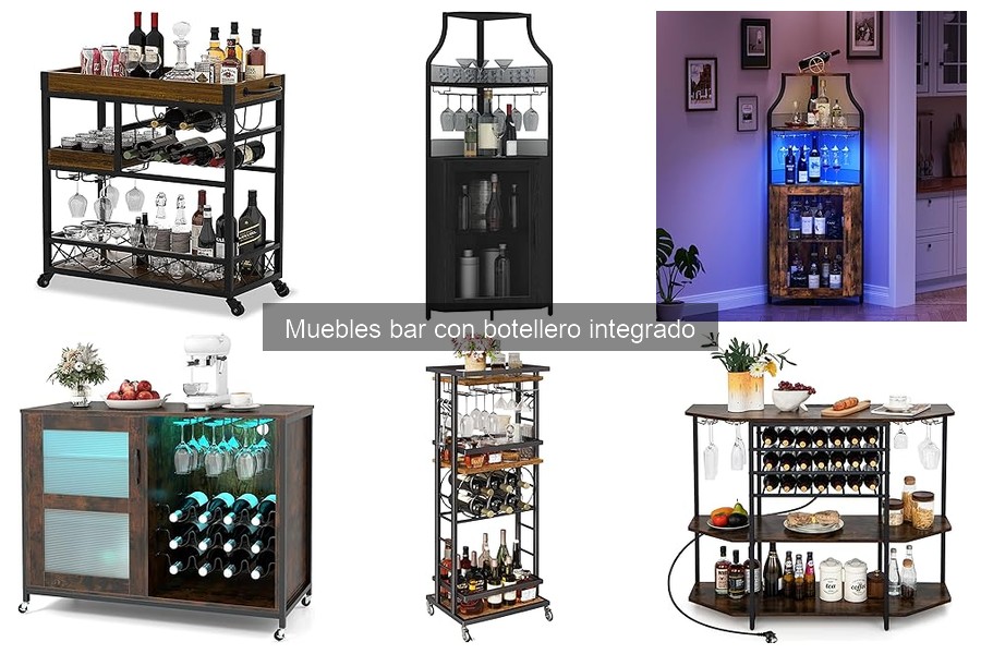 Descubre qué es un mueble bar con botellero integrado