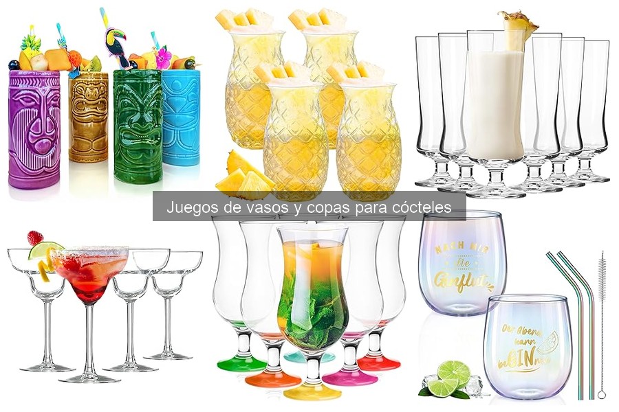 Descubre qué son los juegos de vasos para cócteles