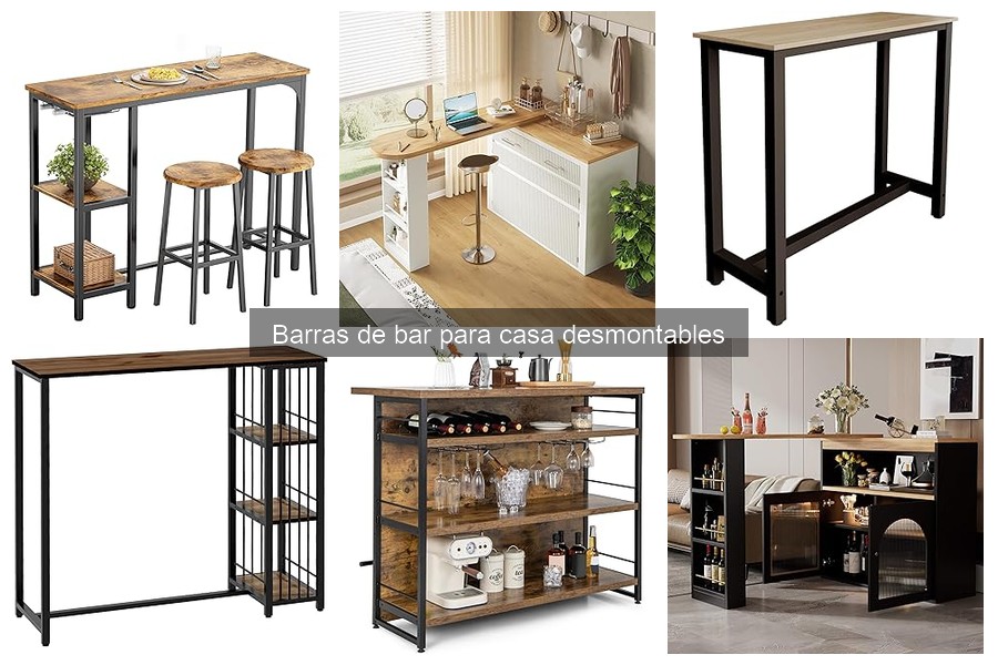 Diferencias entre barras de bar desmontables y fijas