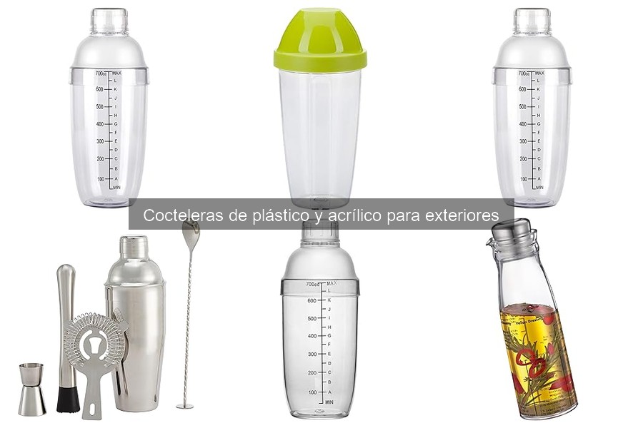 Diferencias entre cocteleras de acrílico y otros materiales