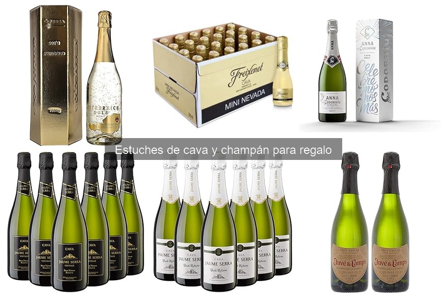 Diferencias entre estuches de cava y de champán