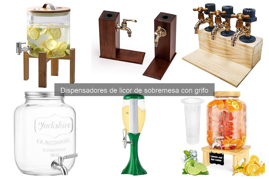 Dispensadores de licor con grifo para cócteles en casa