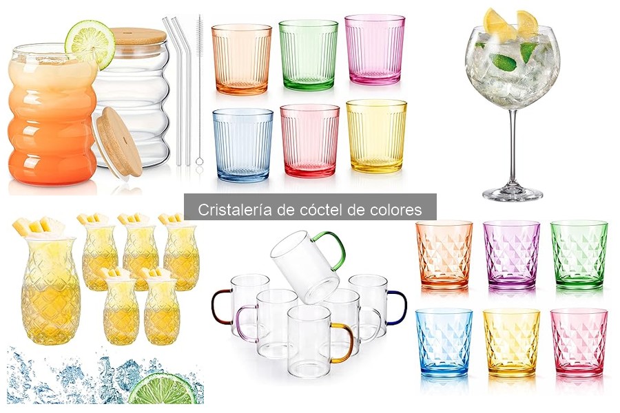 Dónde comprar cristalería de cóctel de colores con descuentos
