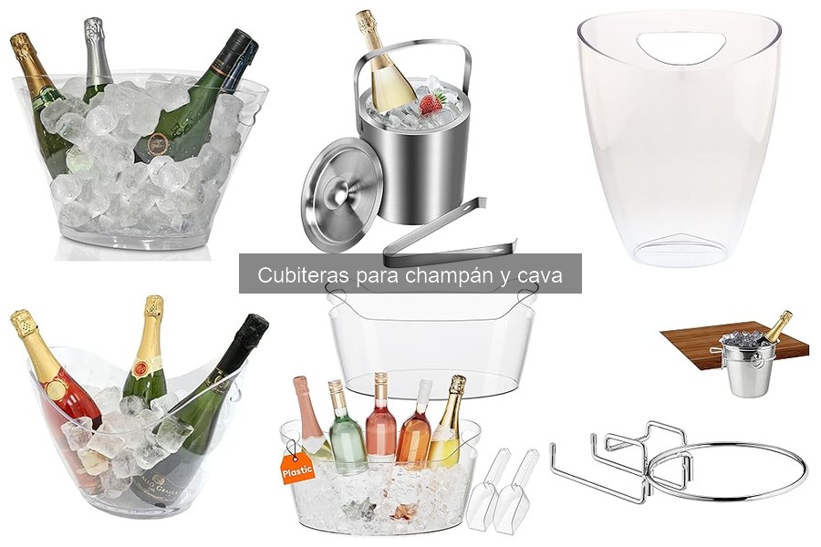 Dónde comprar cubiteras para champán y cava: mejores opciones