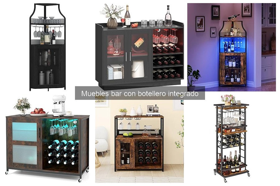 Dónde comprar muebles bar con botellero integrado