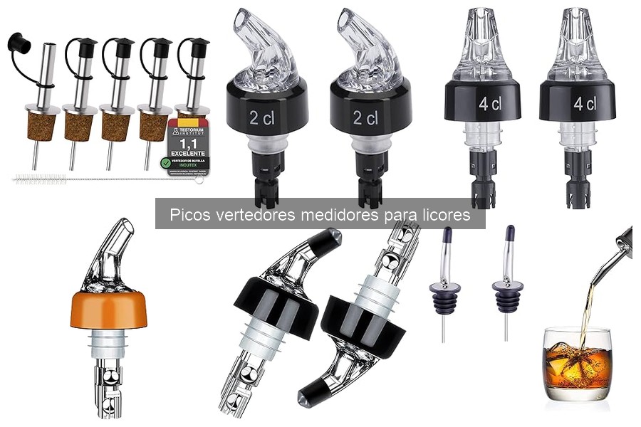 Dónde comprar picos vertedores medidores económicos para licores