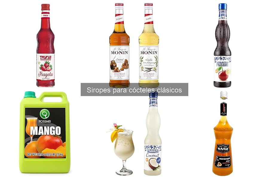 Dónde comprar siropes para cócteles clásicos: las mejores opciones