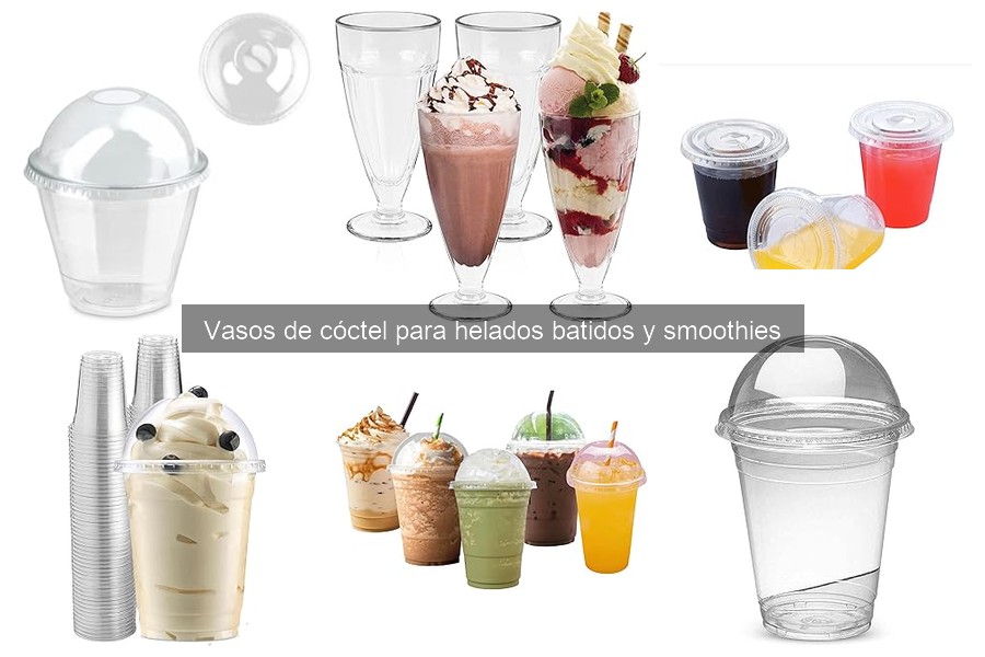 Dónde comprar vasos de cóctel para helados y smoothies baratos
