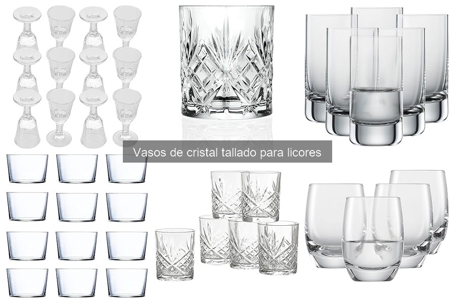 Dónde comprar vasos de cristal tallado para licores