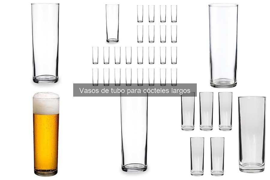 Dónde comprar vasos de tubo para cócteles largos online