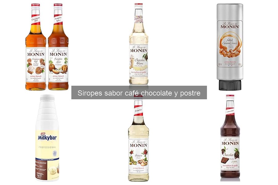 Efectos en la salud de siropes sabor café y chocolate