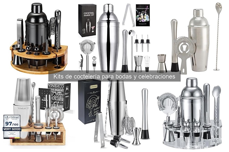 Elementos esenciales en un kit de coctelería para bodas