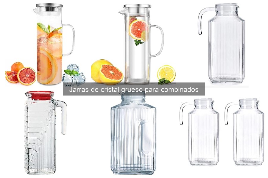 Elige la mejor jarra de cristal grueso para cócteles