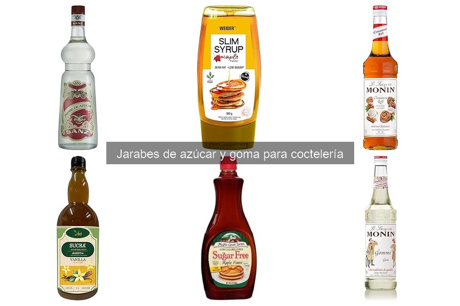 Errores al usar jarabes de azúcar y goma en coctelería