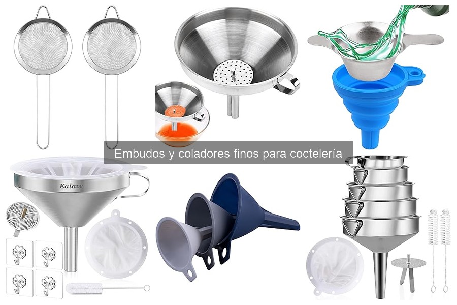 Errores comunes al elegir embudos y coladores finos de coctelería