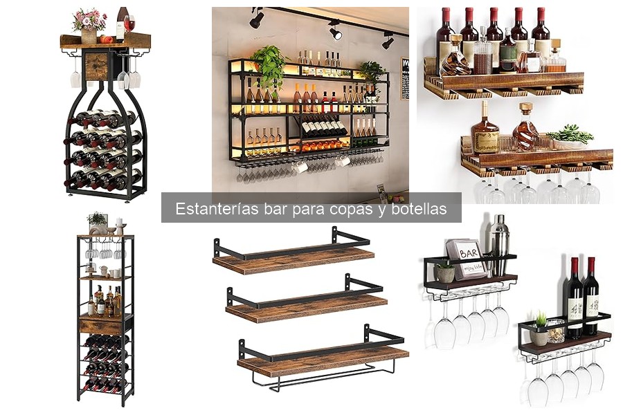 Errores comunes al elegir estanterías bar para copas