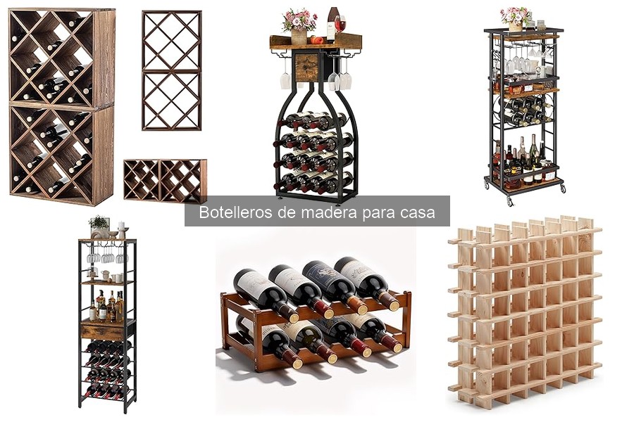 Estilos de botelleros de madera que enriquecen tu decoración
