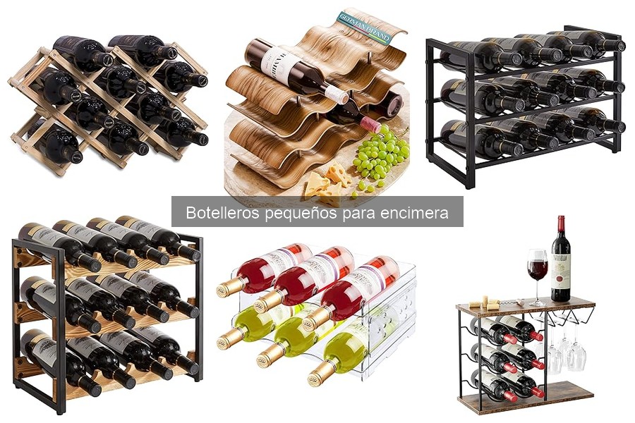 Estilos de botelleros pequeños para encimera que debes conocer