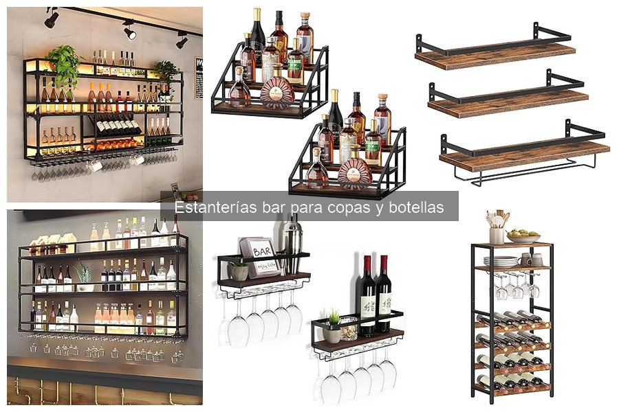 Estilos de estanterías bar inspirados en bares profesionales
