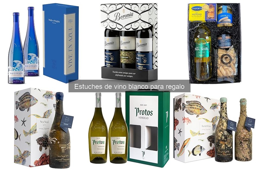 Estuches de vino blanco para regalo: características y opciones