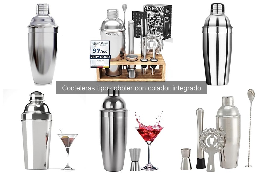 Guía de compra: cocteleras tipo cobbler con colador