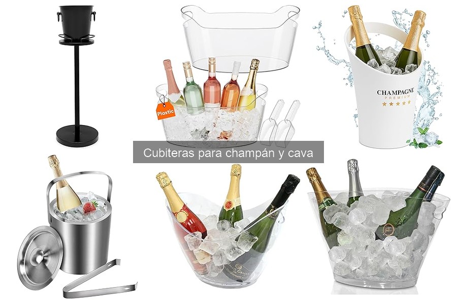 Guía de compra de cubiteras para champán y cava