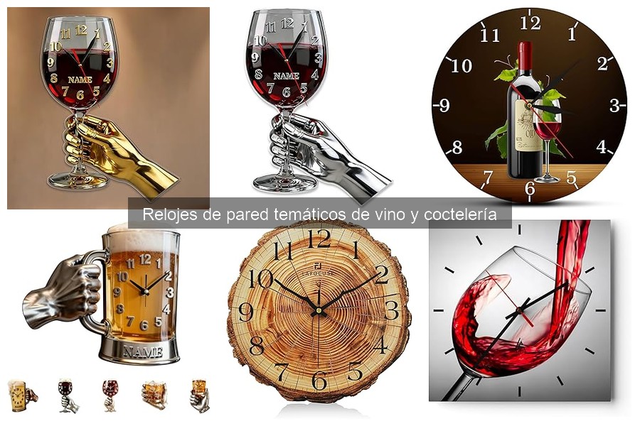 Guía de Compra de Relojes de Pared de Vino y Coctelería