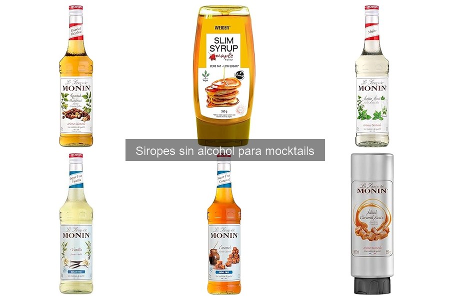 Guía de compra de siropes sin alcohol para mocktails