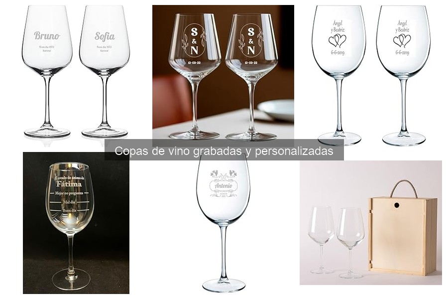 Guía para el cuidado de copas de vino grabadas