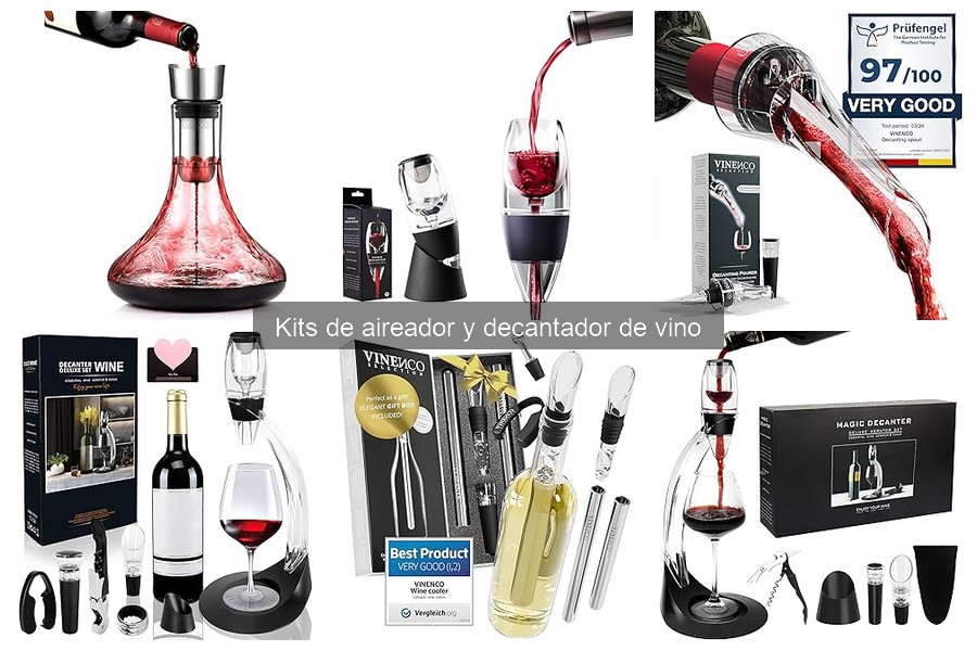 Guía para elegir el mejor kit de aireador y decantador de vino