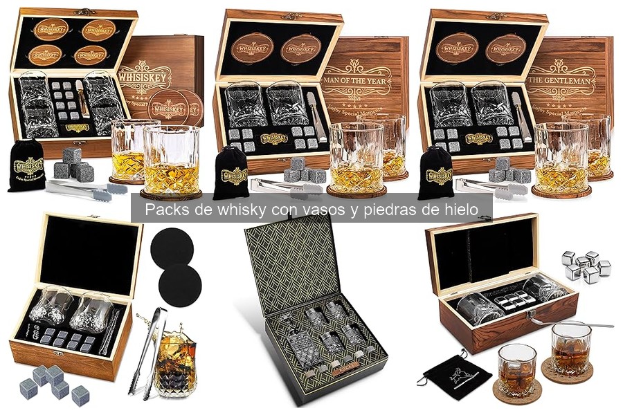 Guía para elegir el mejor pack de whisky con vasos y hielo