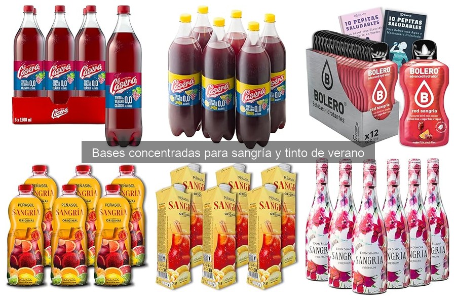 Guía para elegir la mejor base concentrada para tinto de verano