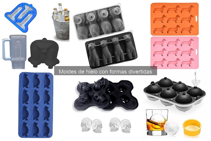 Ideas Creativas con Moldes de Hielo Divertidos para Cócteles