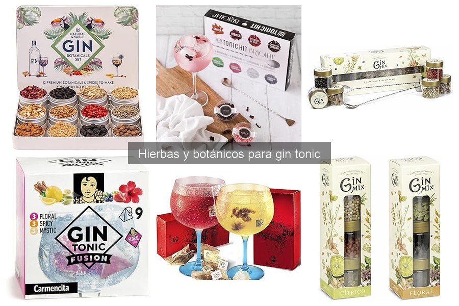 Ideas creativas para combinar botánicos en gin tonic